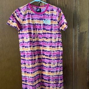 New Nike Tie Dye T-shirt Dress - Girl Size XL